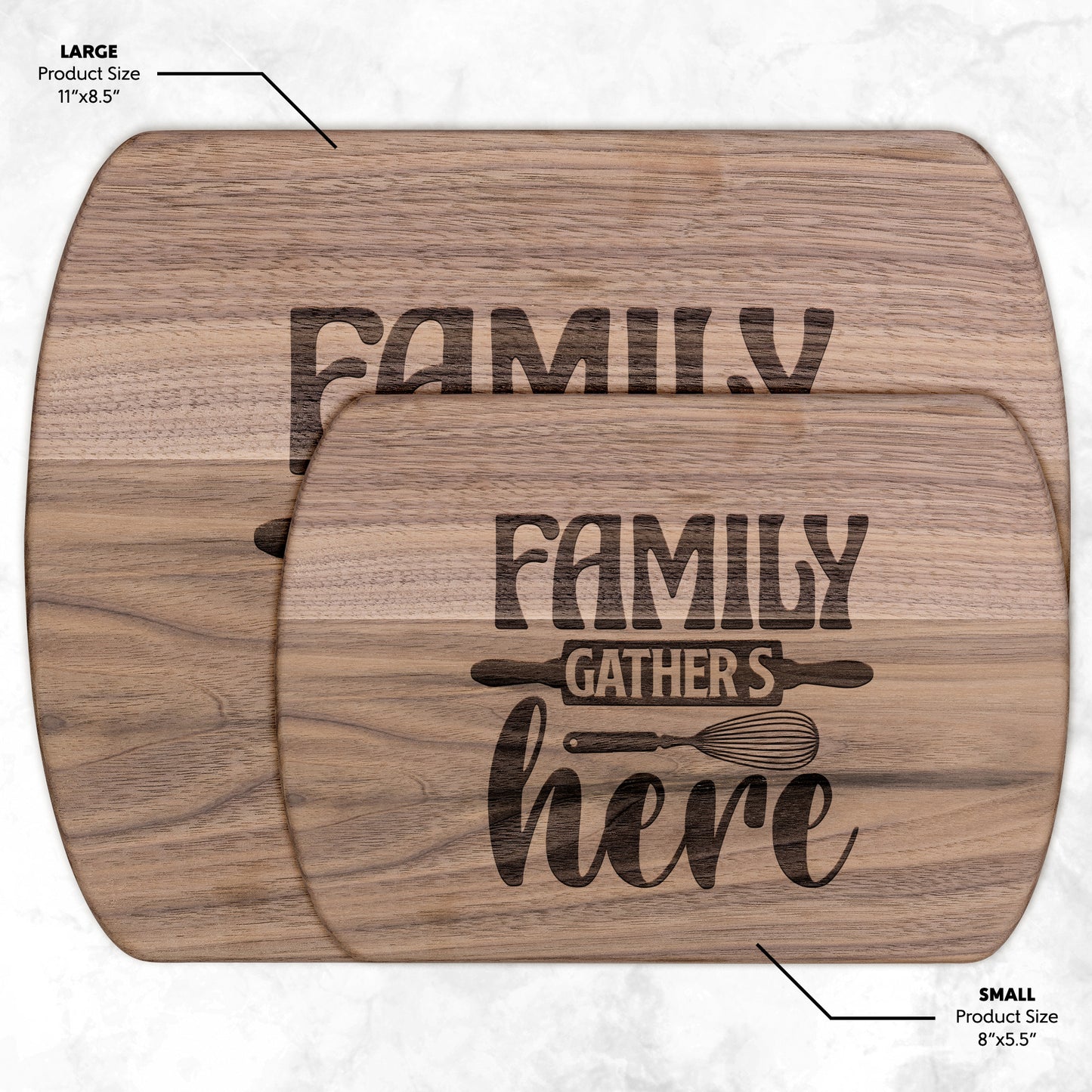 Family Gathers Here Cutting Board - Kim’s Signature Beauty & Accessories