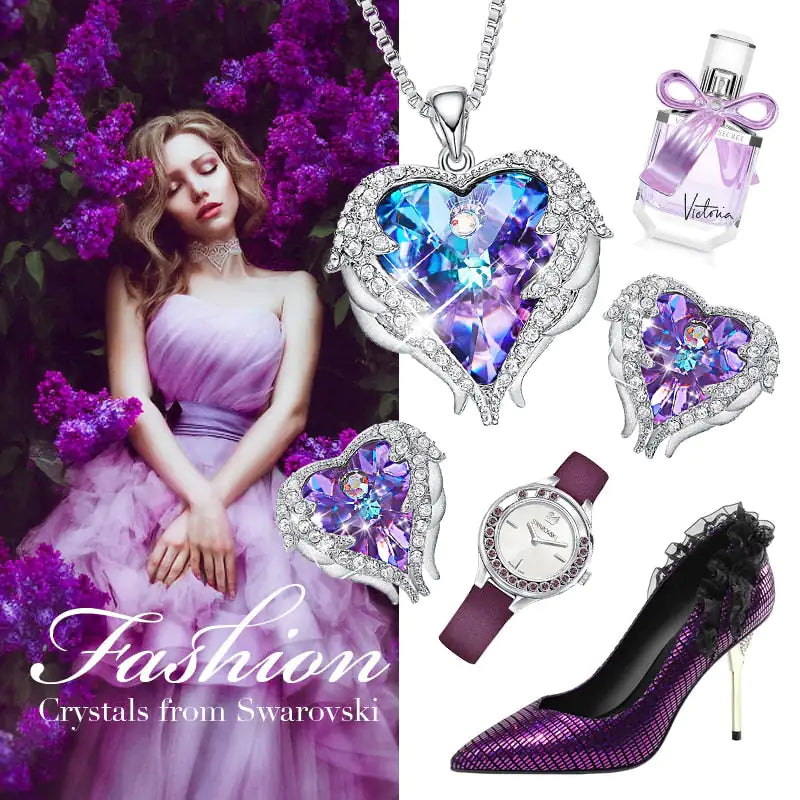 Heart Crystal Necklace - Kim’s Signature Beauty & Accessories