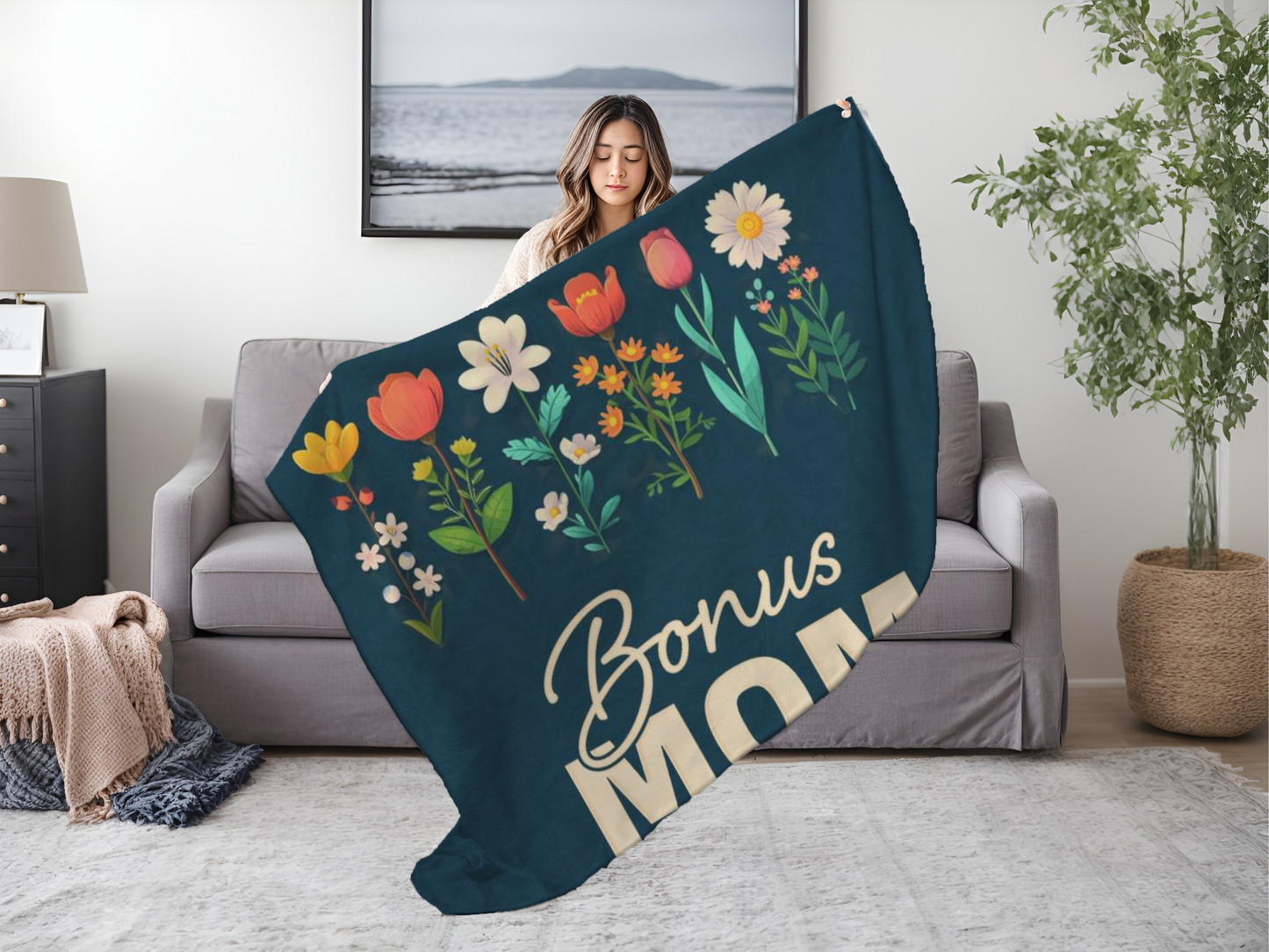 Floral Bonus Mom Blanket (50x60) - Kim’s Signature Beauty & Accessories