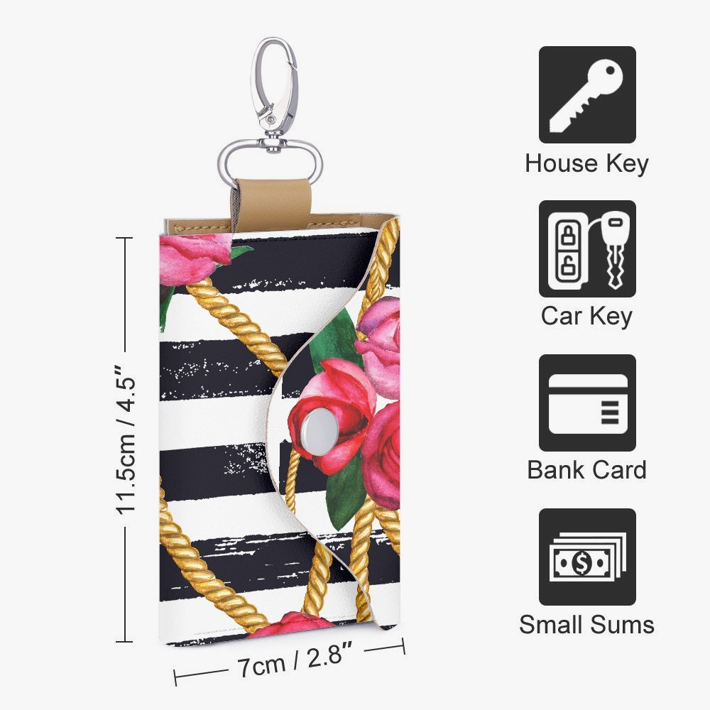 Floral Charm Key Holder Case - Kim’s Signature Beauty & Accessories