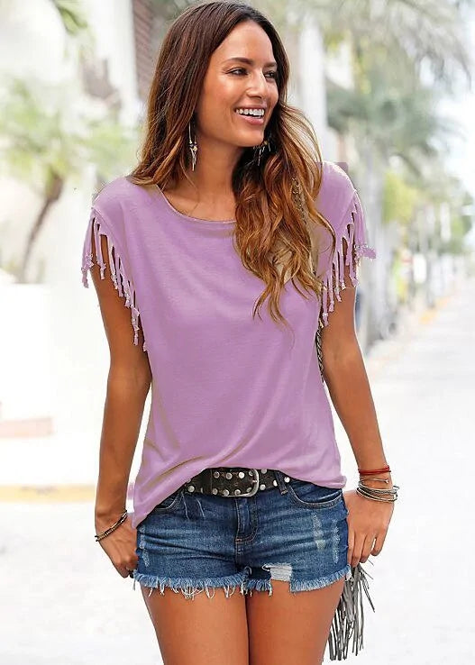 Women Summer T shirts - Kim’s Signature Beauty & Accessories (Store description)
