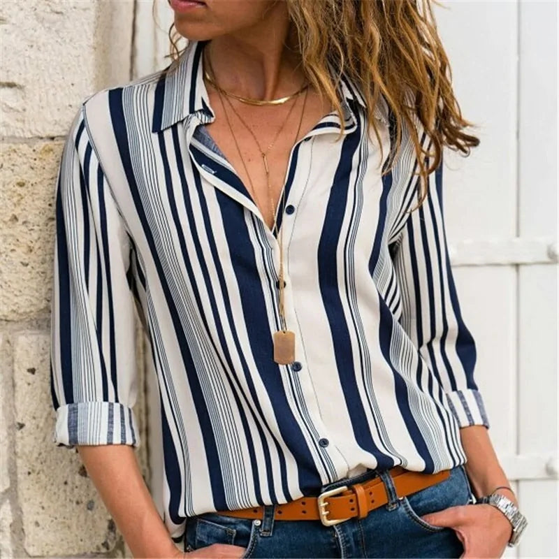 Long Sleeve Chiffon Blouse - Kim’s Signature Beauty & Accessories