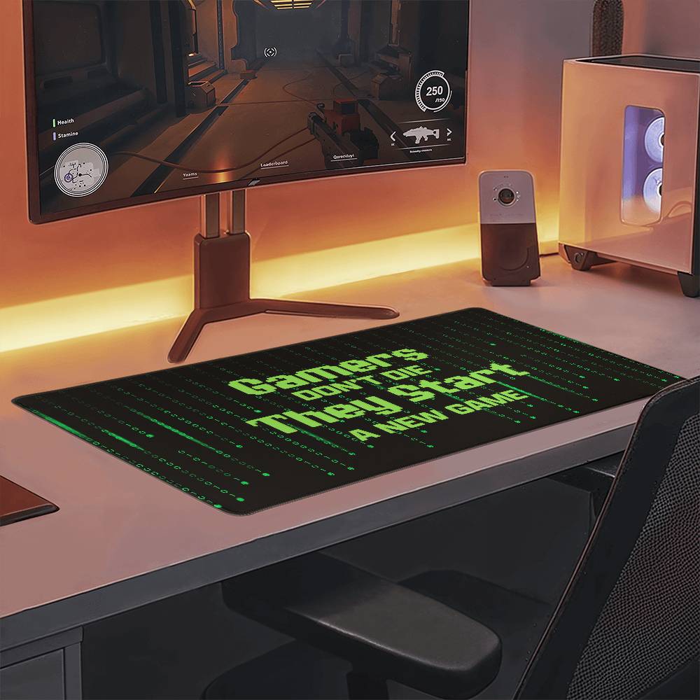 Gamers dont die Gaming Mat - Kim’s Signature Beauty & Accessories