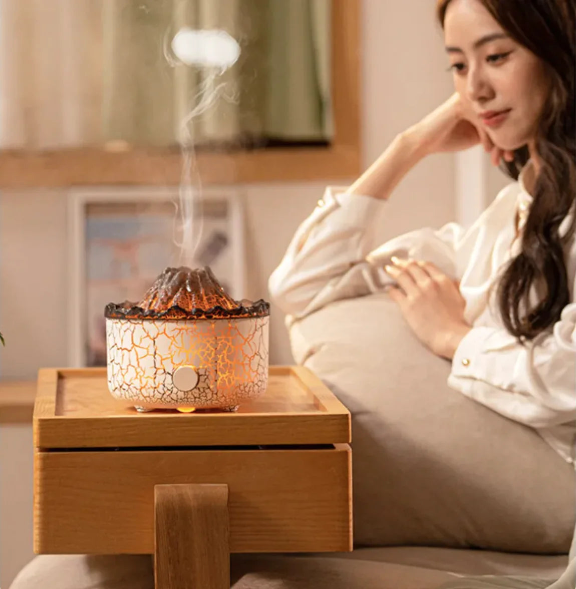 Volcano Flame Humidifier Diffuser - Kim’s Signature Beauty & Accessories (Store description)