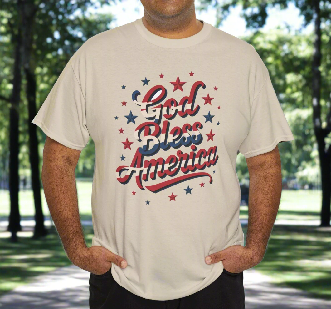 God Bless America Patriotic T-Shirt for Men & Women - Kim’s Signature Beauty & Accessories