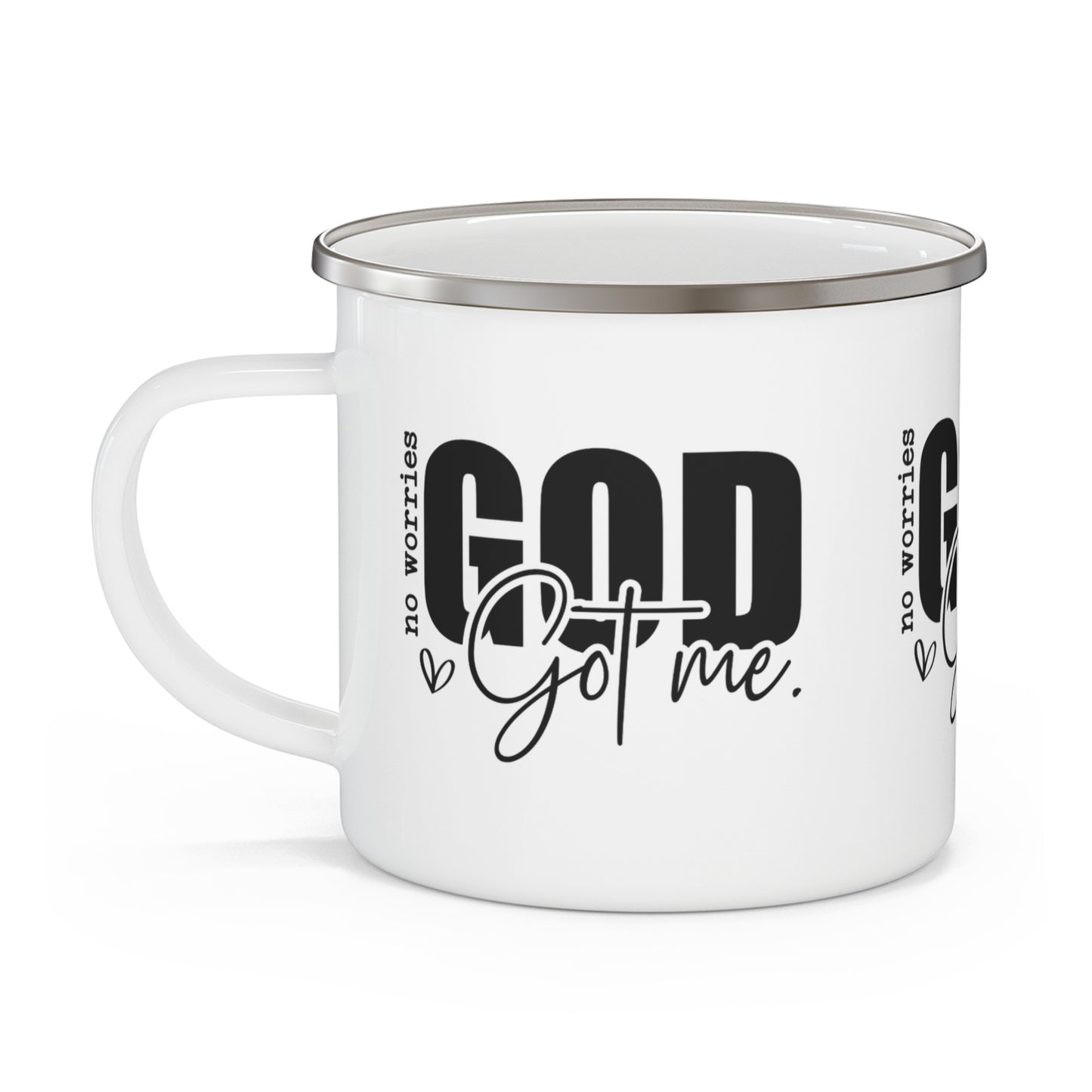 God Got Me Enamel Camping Mug - Kim’s Signature Beauty & Accessories