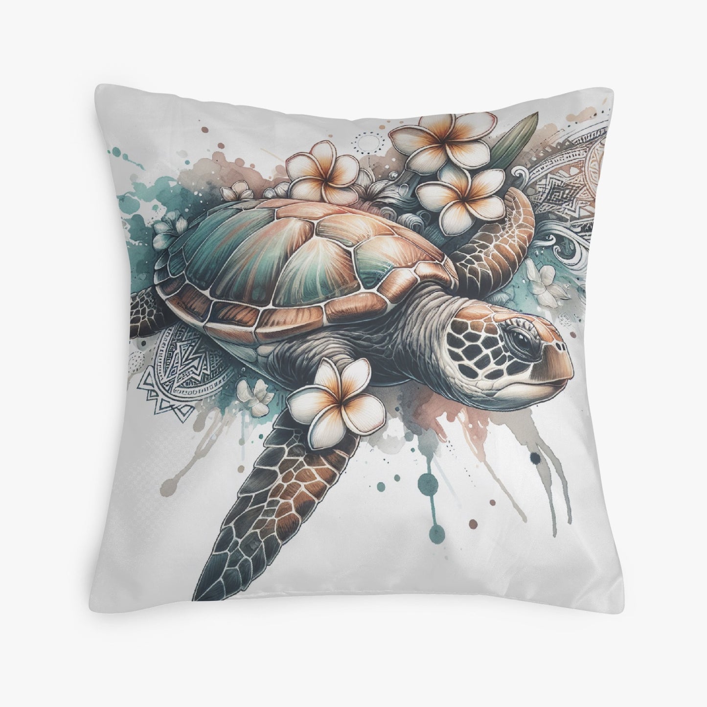 Graceful Sea Turtle Journey Pillow Cover - Kim’s Signature Beauty & Accessories