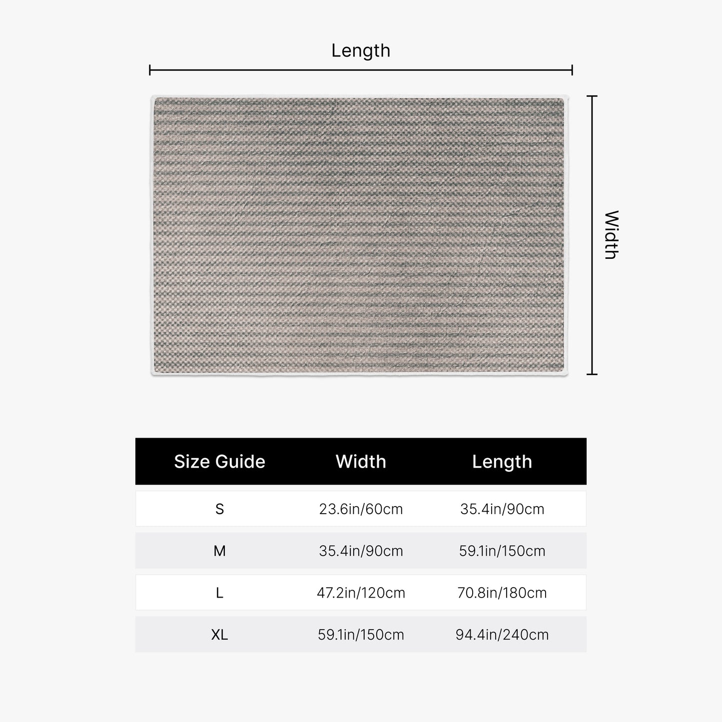 Gray & Black Vingtage Rug - Kim’s Signature Beauty & Accessories