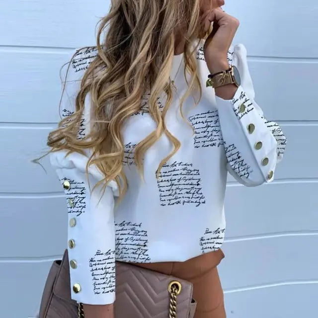 Vintage O-Neck Blouse - Kim’s Signature Beauty & Accessories