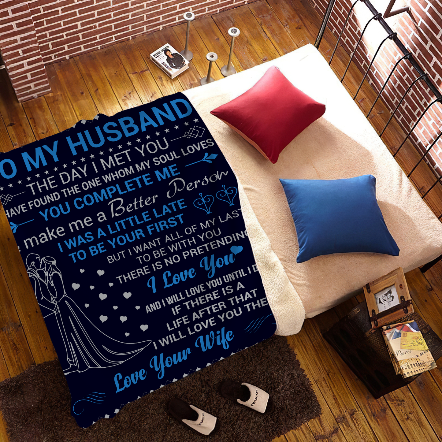 To My Husband Fleece Blanket (50x60) - Kim’s Signature Beauty & Accessories