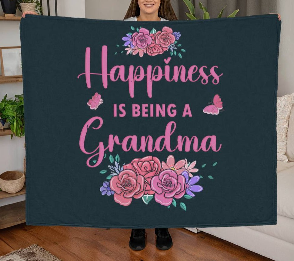 Happiness is Being a Grandma Blanket 50X60 - Kim’s Signature Beauty & Accessories