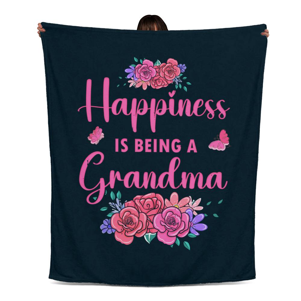 Happiness is being a Grandma Blanket (50X60) - Kim’s Signature Beauty & Accessories