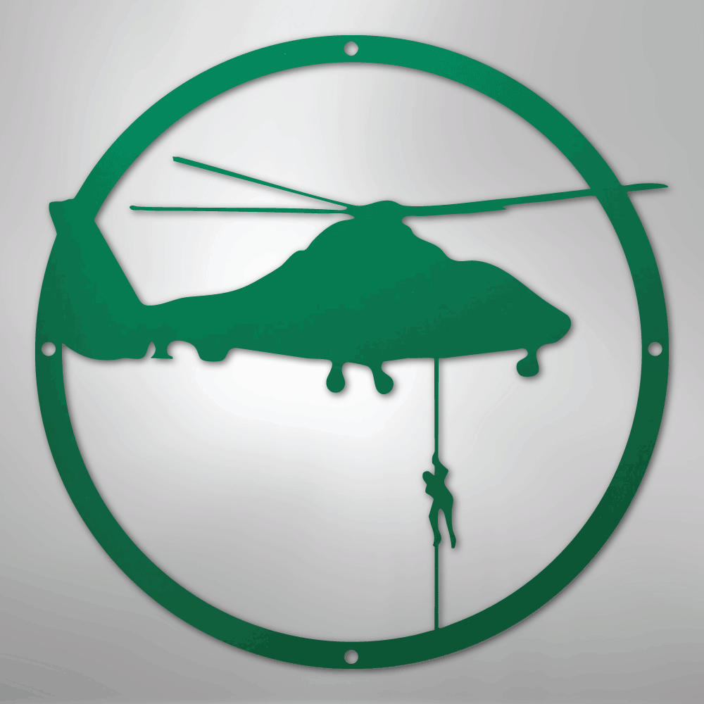 Helicopter Drop - Steel Sign - Kim’s Signature Beauty & Accessories