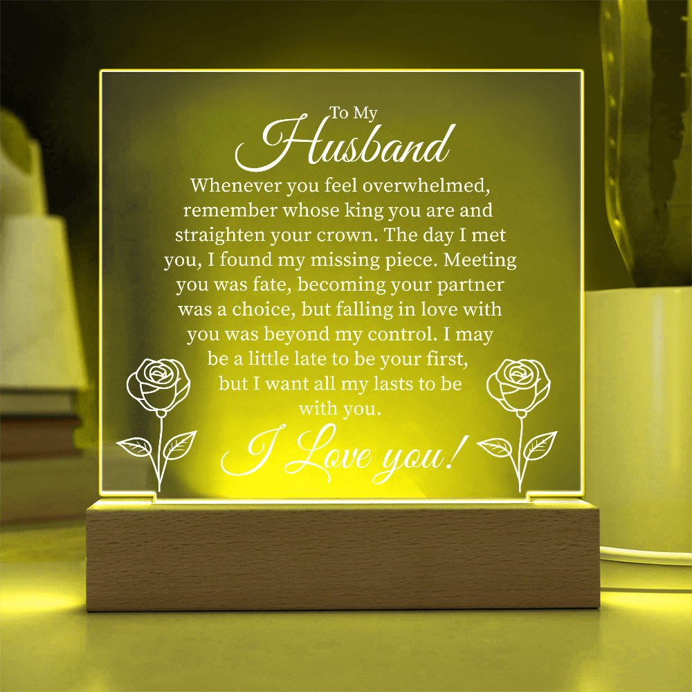 Husband, I found my missing piece Acrylic Light - Kim’s Signature Beauty & Accessories