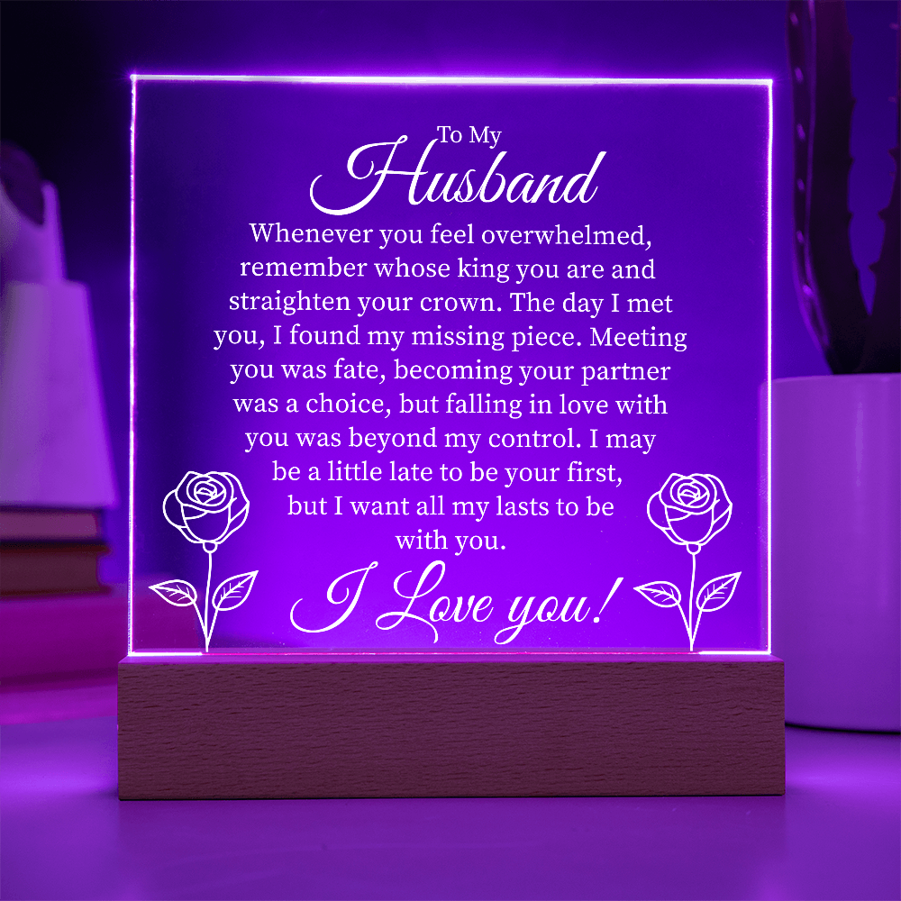 Husband, I found my missing piece Acrylic Light - Kim’s Signature Beauty & Accessories