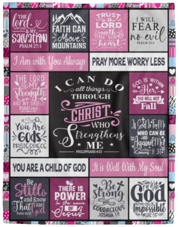 I Can Do All Things Through Christ Blanket - Kim’s Signature Beauty & Accessories