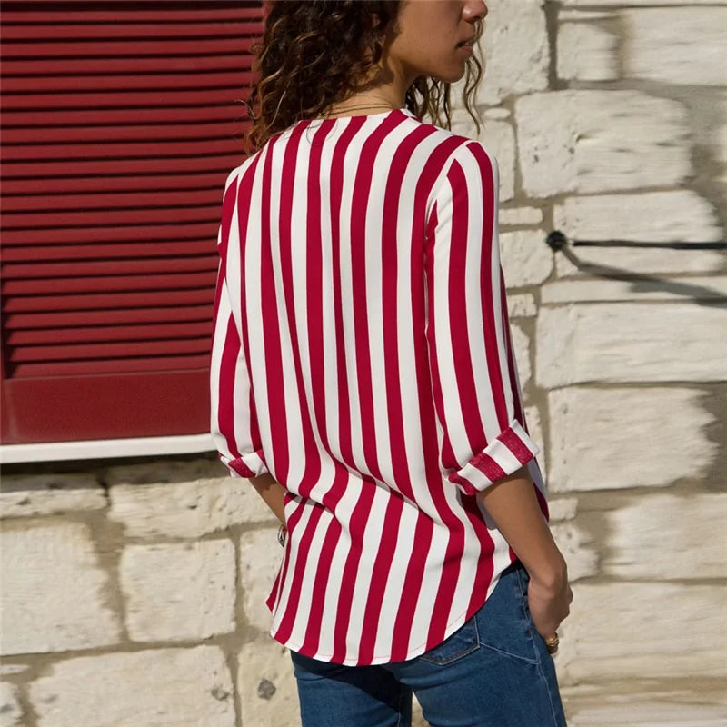 Striped Blouse For Women - Kim’s Signature Beauty & Accessories