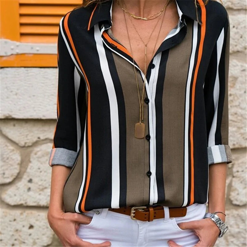 Long Sleeve Chiffon Blouse - Kim’s Signature Beauty & Accessories