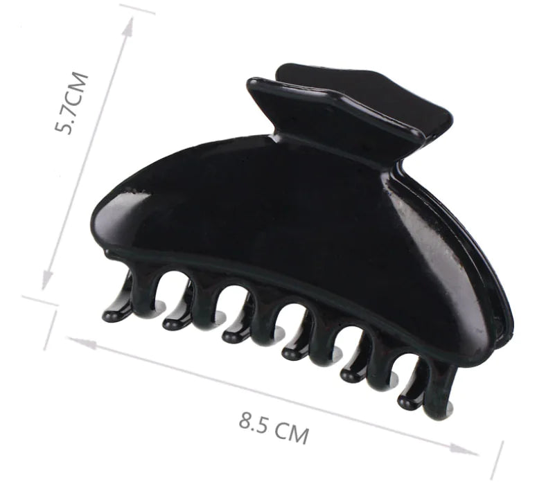 Shiny Spray Hair Clip, Black Shell Ponytail Holder - Kim’s Signature Beauty & Accessories (Store description)