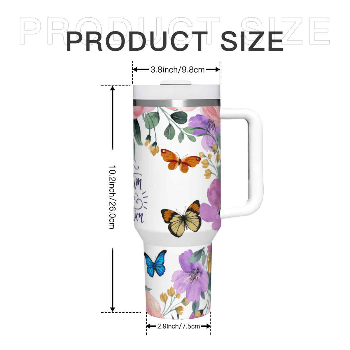 Imagination Purple Flower Tumbler - Kim’s Signature Beauty & Accessories