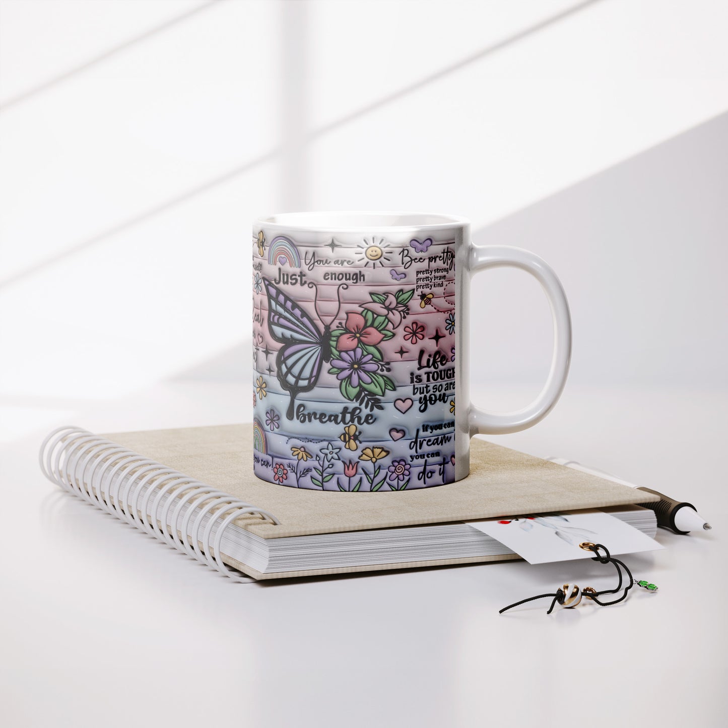 Just Breath 3D Affirmation Mug - Kim’s Signature Beauty & Accessories (Store description)