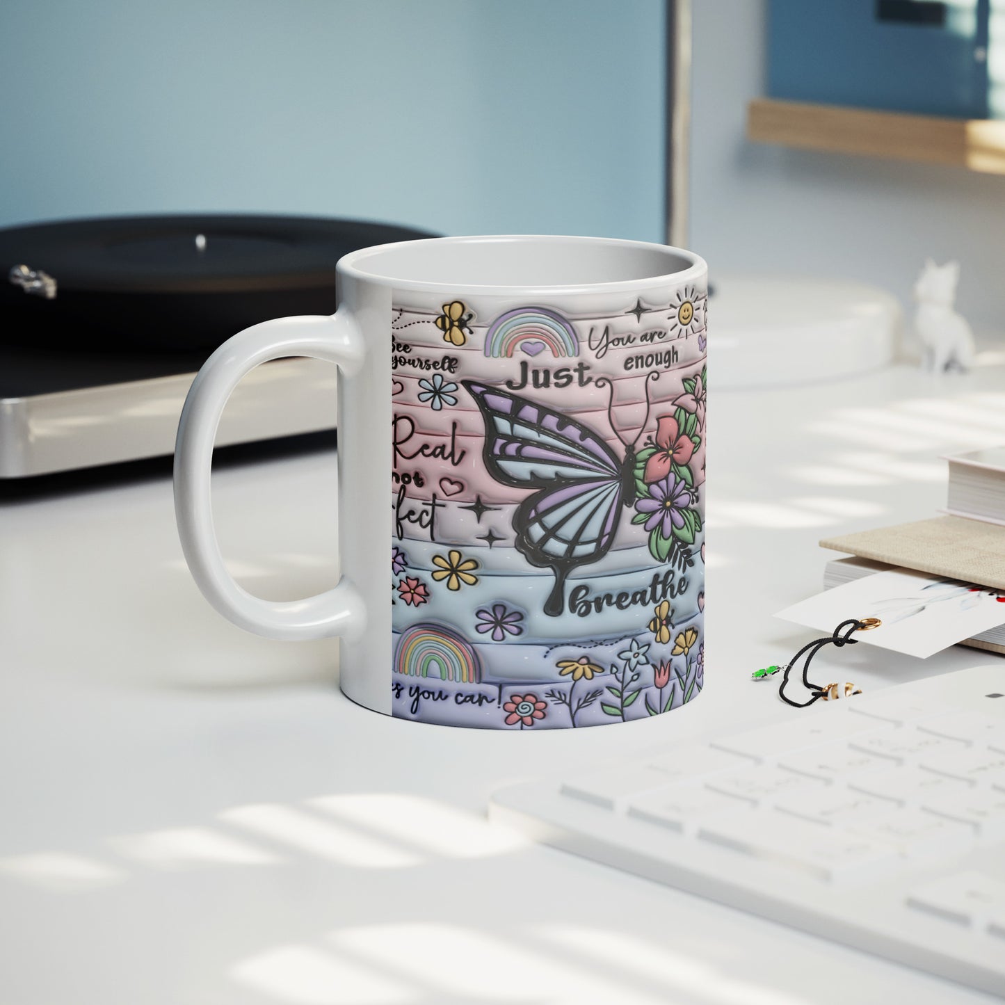 Just Breath 3D Affirmation Mug - Kim’s Signature Beauty & Accessories (Store description)