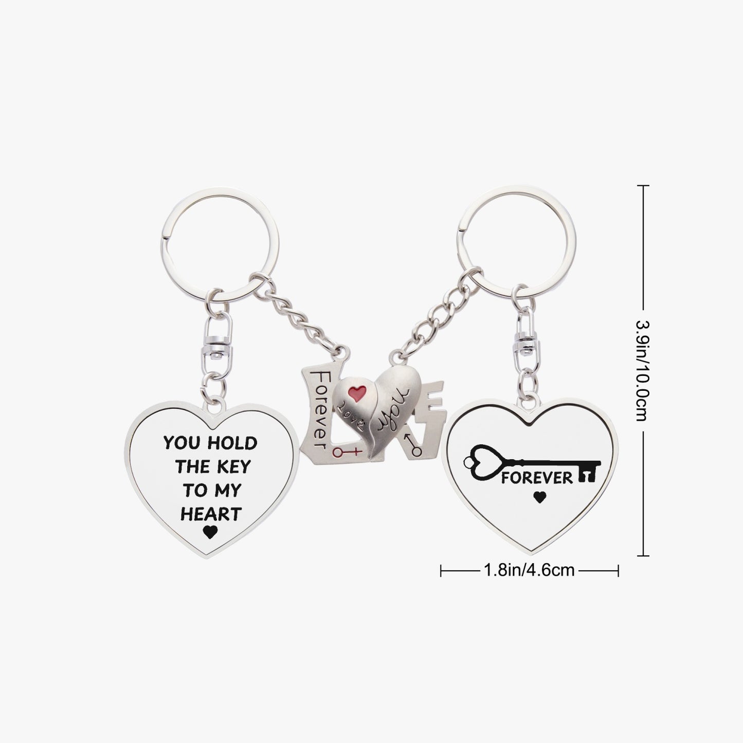 Key to My Heart Couples Magnetic Keychain - Kim’s Signature Beauty & Accessories