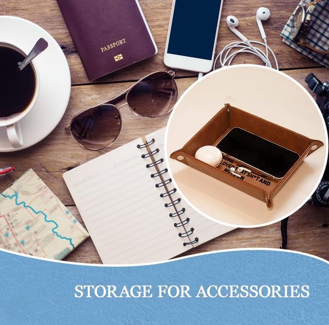 Kick Grass & Move On – Dog Dad Leather Valet Tray - Kim’s Signature Beauty & Accessories