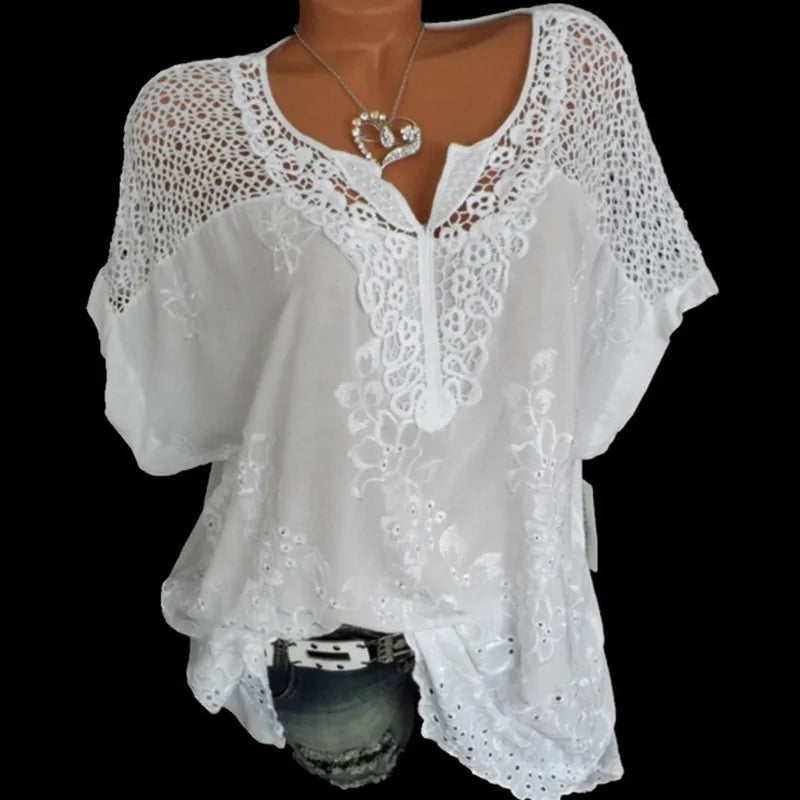 Women's Short Sleeve Blouse - Kim’s Signature Beauty & Accessories (Store description)