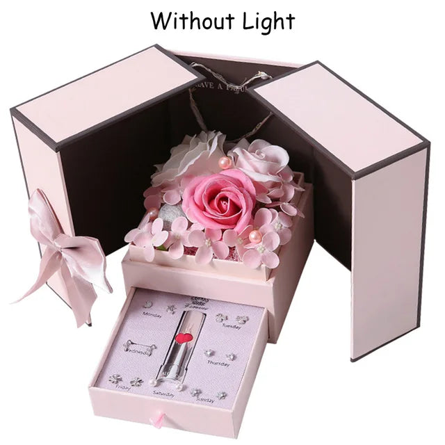 LED Soap Rose Flower Gift Box - Kim’s Signature Beauty & Accessories