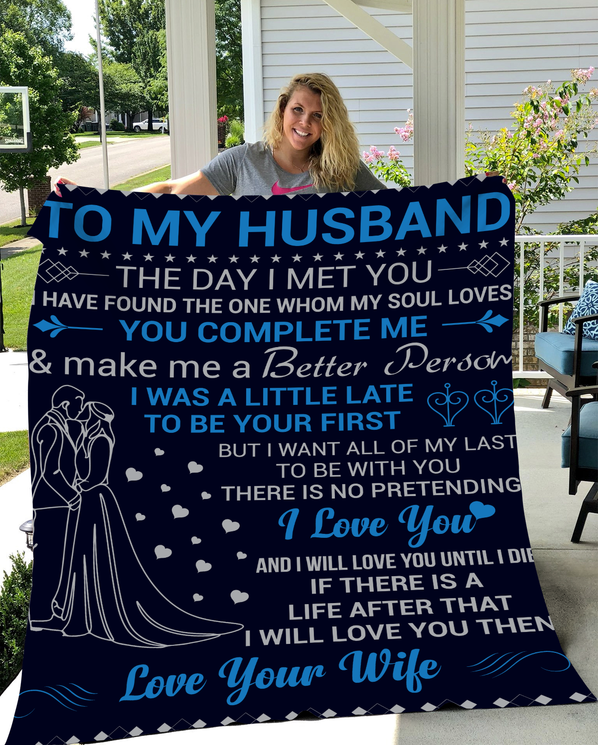 To My Husband Fleece Blanket (50x60) - Kim’s Signature Beauty & Accessories