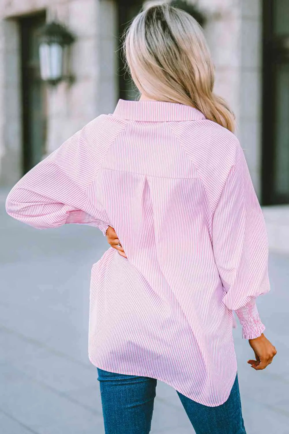 Fernanda Lantern Sleeve Shirt - Kim’s Signature Beauty & Accessories (Store description)
