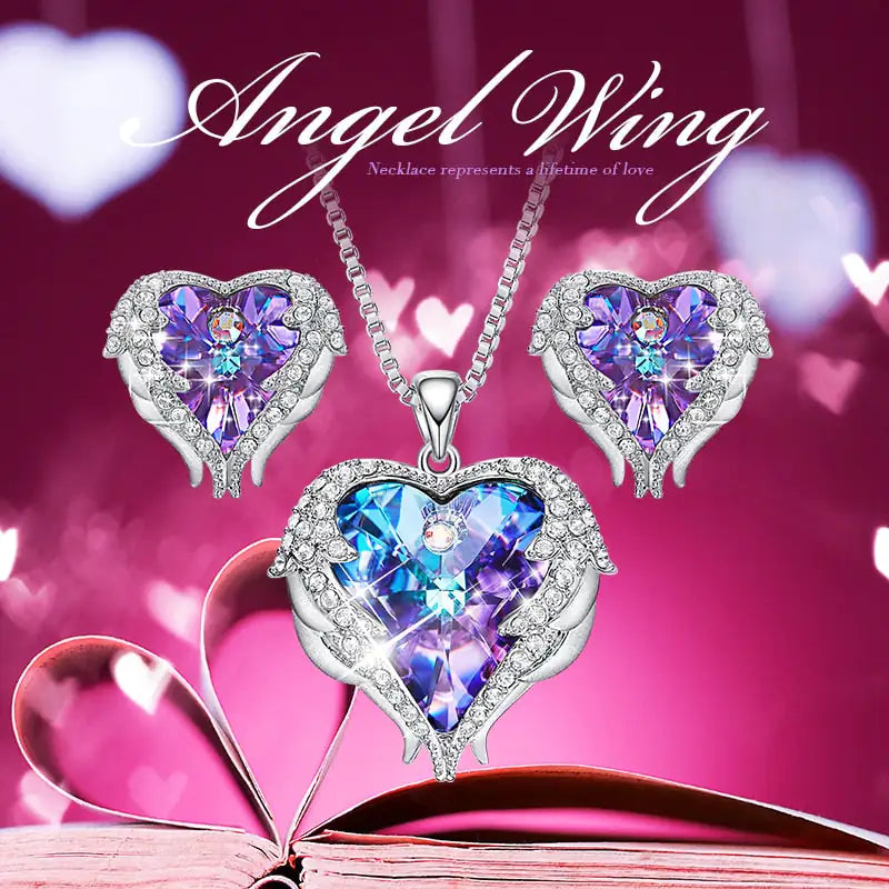 Heart Crystal Necklace - Kim’s Signature Beauty & Accessories