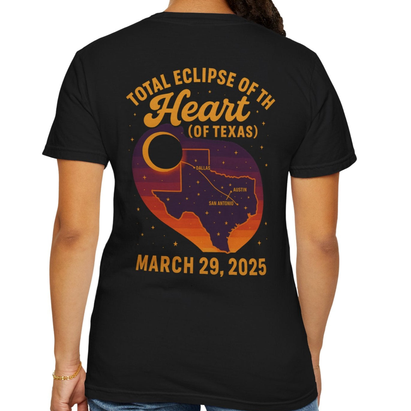Ladies Total Eclipse of the Heart Unisex T-Shirt | Texas 2025 Commemorative - Kim’s Signature Beauty & Accessories