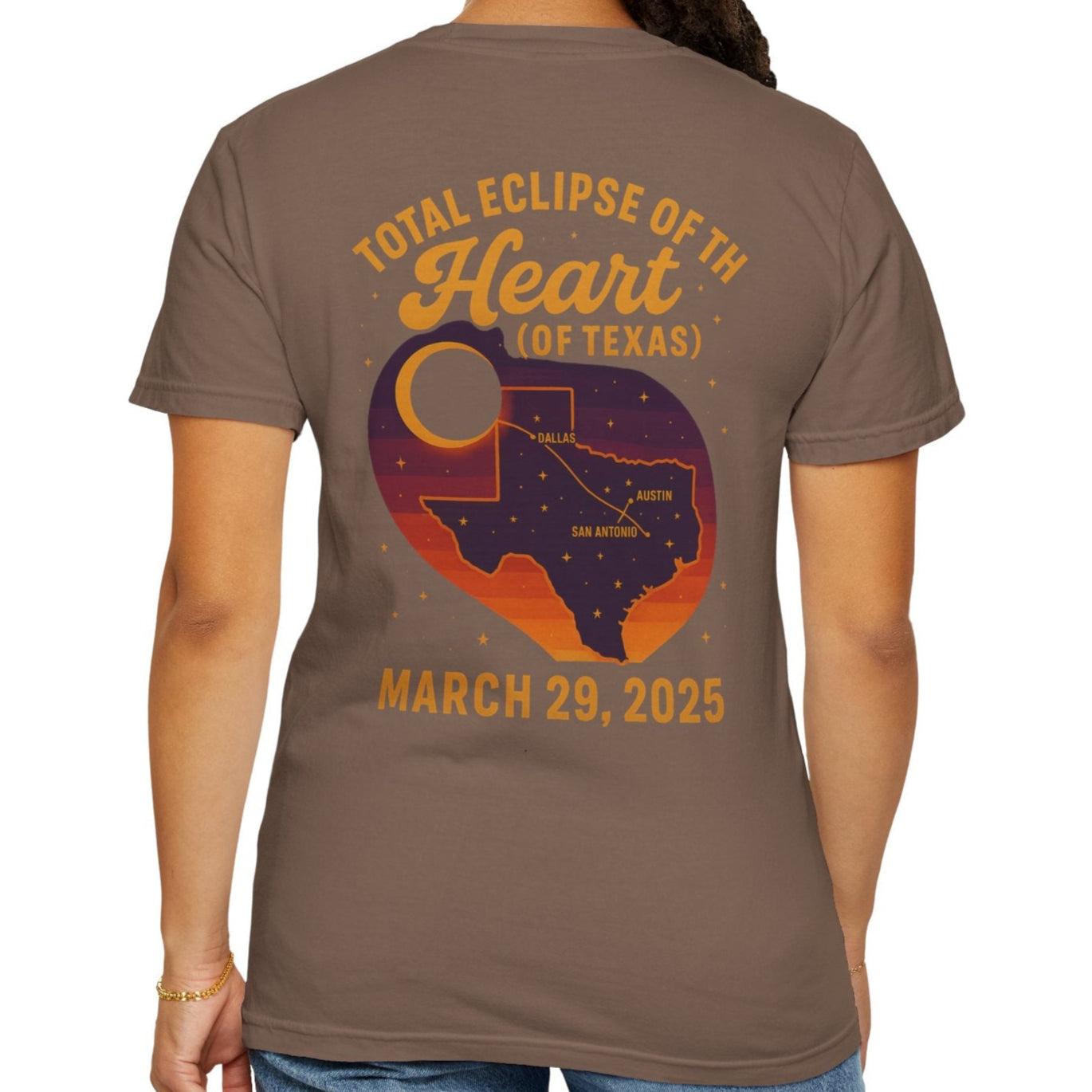 Ladies Total Eclipse of the Heart Unisex T-Shirt | Texas 2025 Commemorative - Kim’s Signature Beauty & Accessories