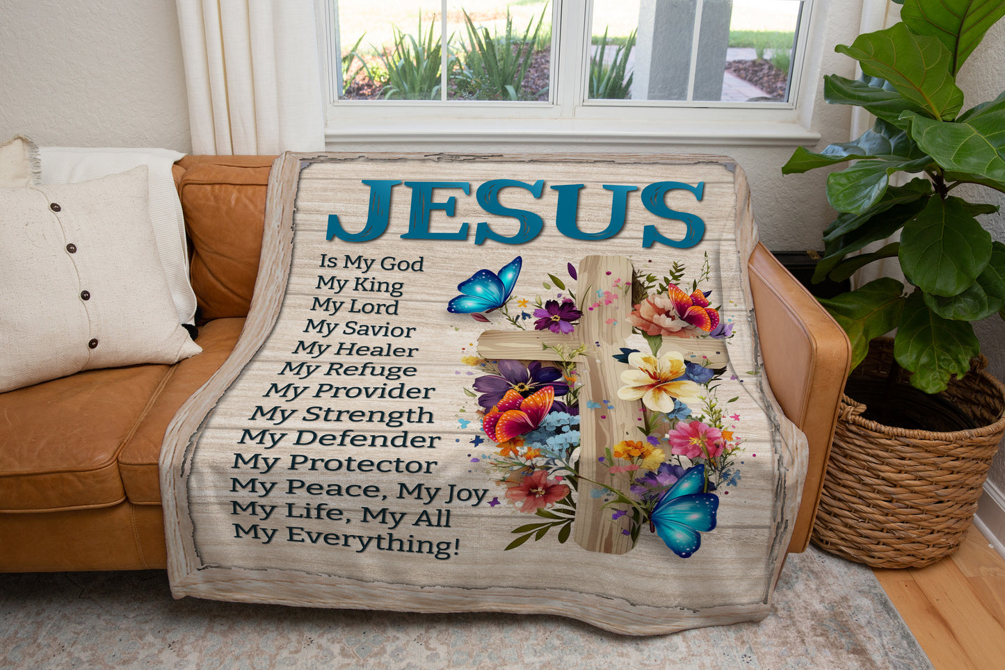 Jesus is My Everything Blanket - Kim’s Signature Beauty & Accessories (Store description)