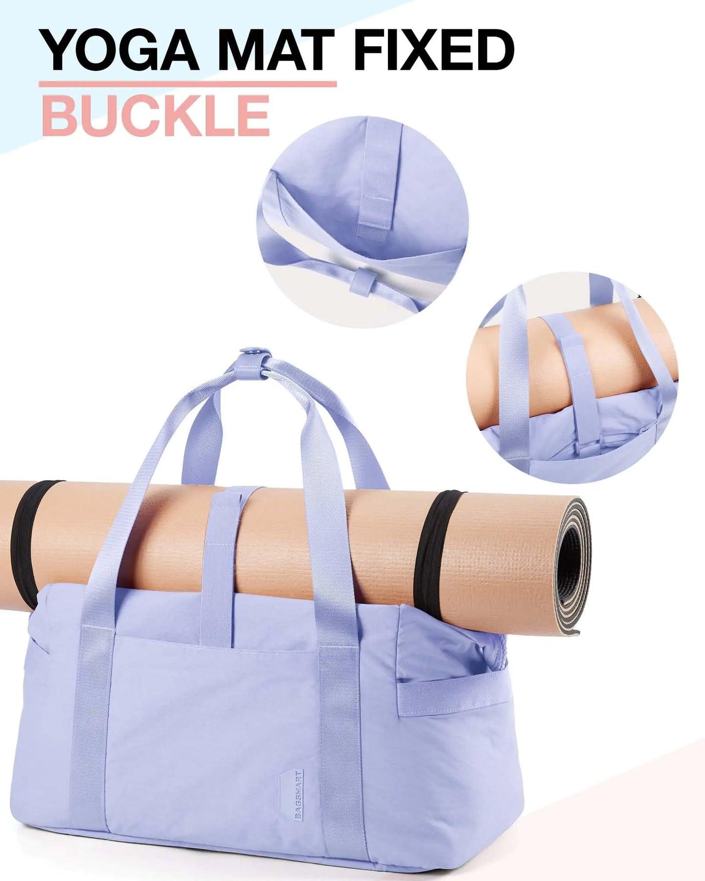 Lavender 34L Gym & Travel Duffel Bag - Kim’s Signature Beauty & Accessories