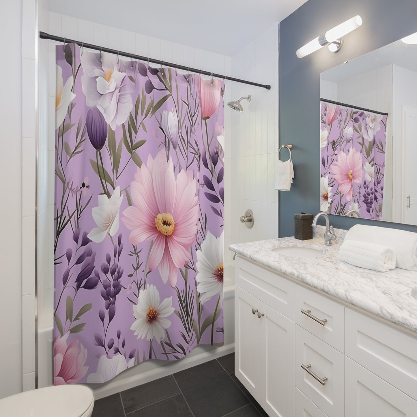 Lavender FLowers | Shower Curtain - Kim’s Signature Beauty & Accessories
