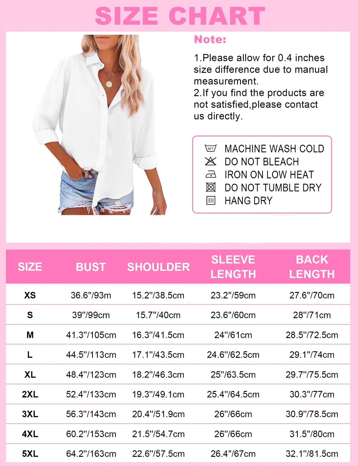 Women's Button Down V-Neck Tunic - Kim’s Signature Beauty & Accessories (Store description)