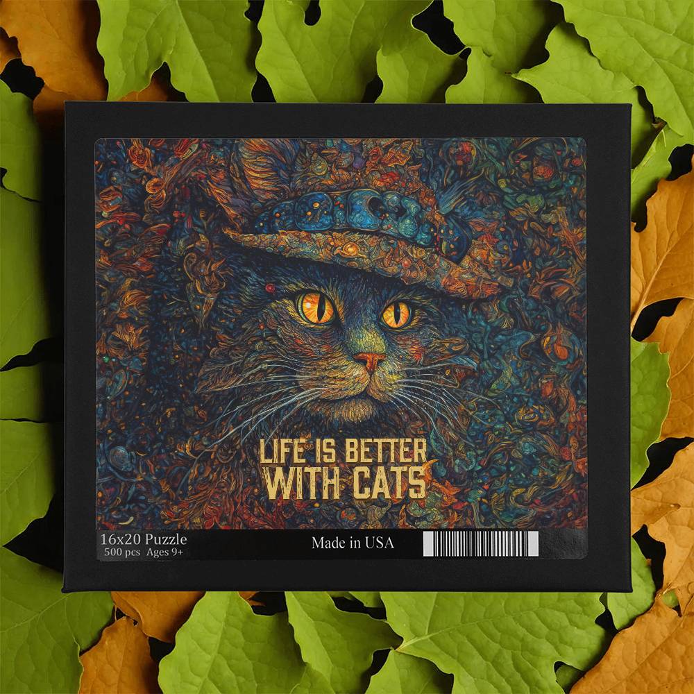 Life Is Better With Cats Large Puzzle - Kim’s Signature Beauty & Accessories