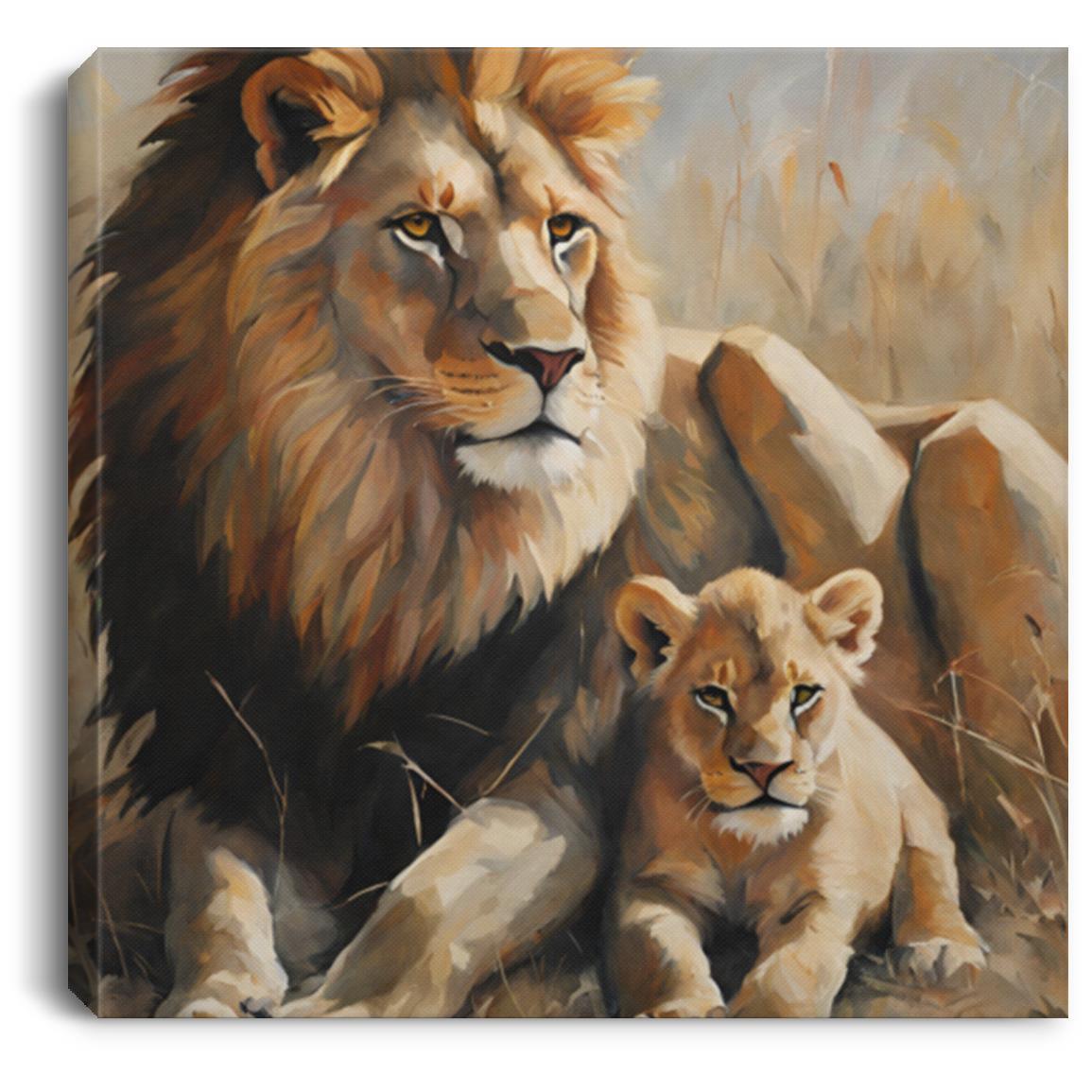 Lion Head Canvas Art - Kim’s Signature Beauty & Accessories