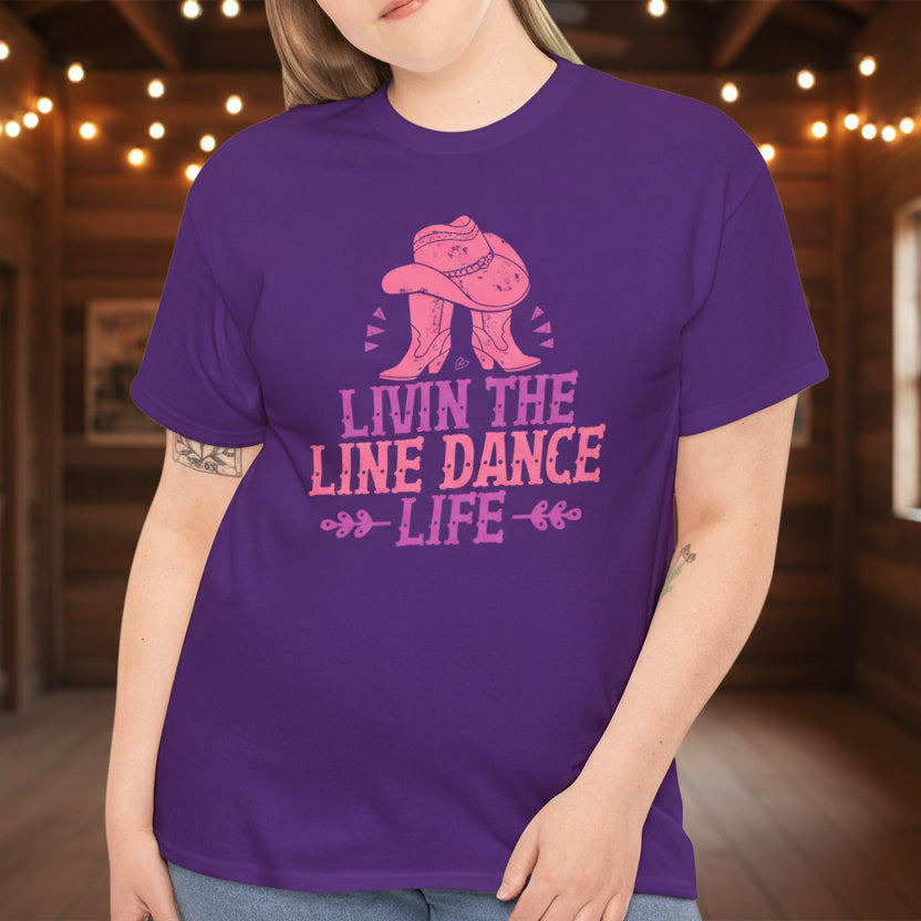 Livin’ the Line Dance Life –Country Cotton Tee 1 - Kim’s Signature Beauty & Accessories