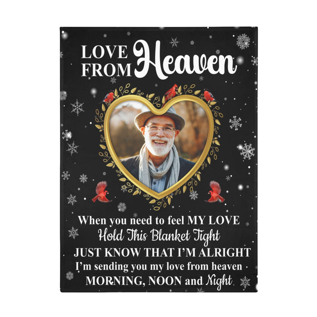 Love From Heaven Photo Upload Fleece Blanket - Kim’s Signature Beauty & Accessories