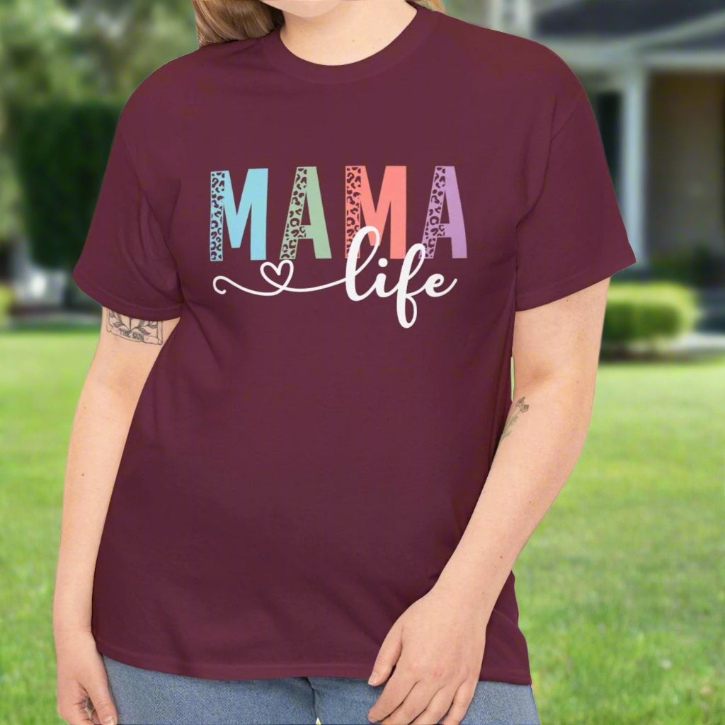 MAMA Life Graphic Tee –Cotton Shirt for Moms - Kim’s Signature Beauty & Accessories