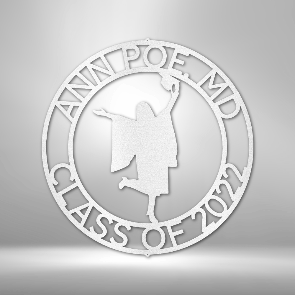 Graduation Monogram - Steel Sign - Kim’s Signature Beauty & Accessories (Store description)