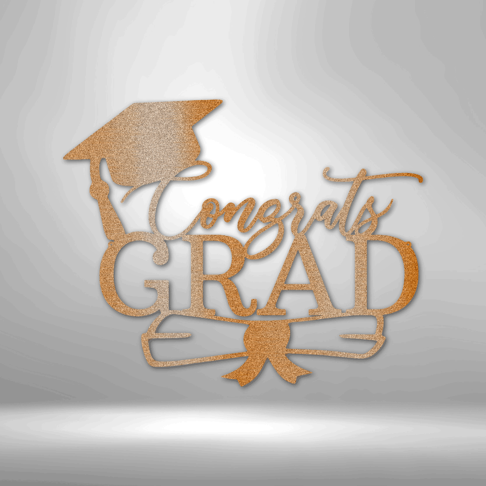 Congrats Grad Cap - Steel Sign - Kim’s Signature Beauty & Accessories (Store description)