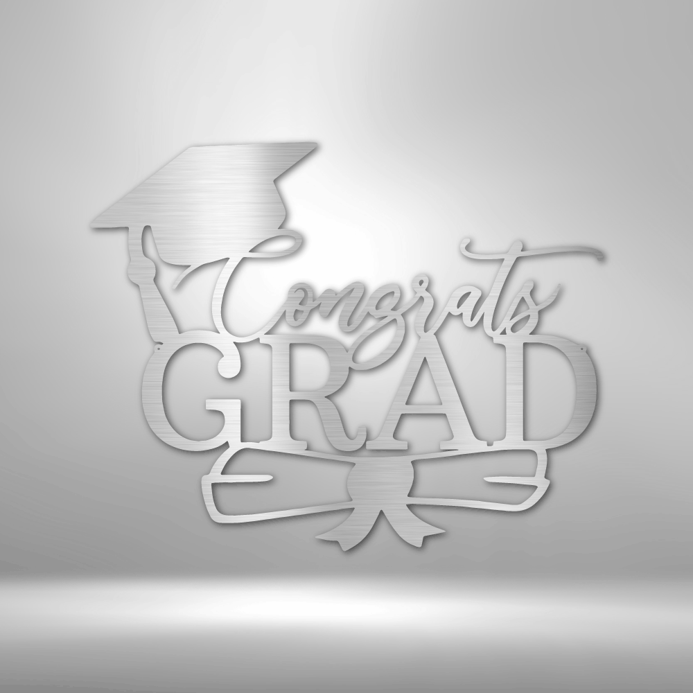 Congrats Grad Cap - Steel Sign - Kim’s Signature Beauty & Accessories (Store description)