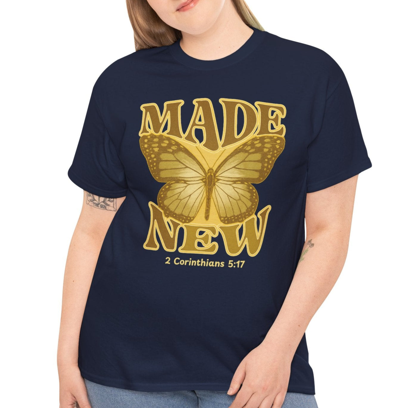 "Made New" Butterfly 2 Corinthians 5:17 Faith Shirt - Kim’s Signature Beauty & Accessories
