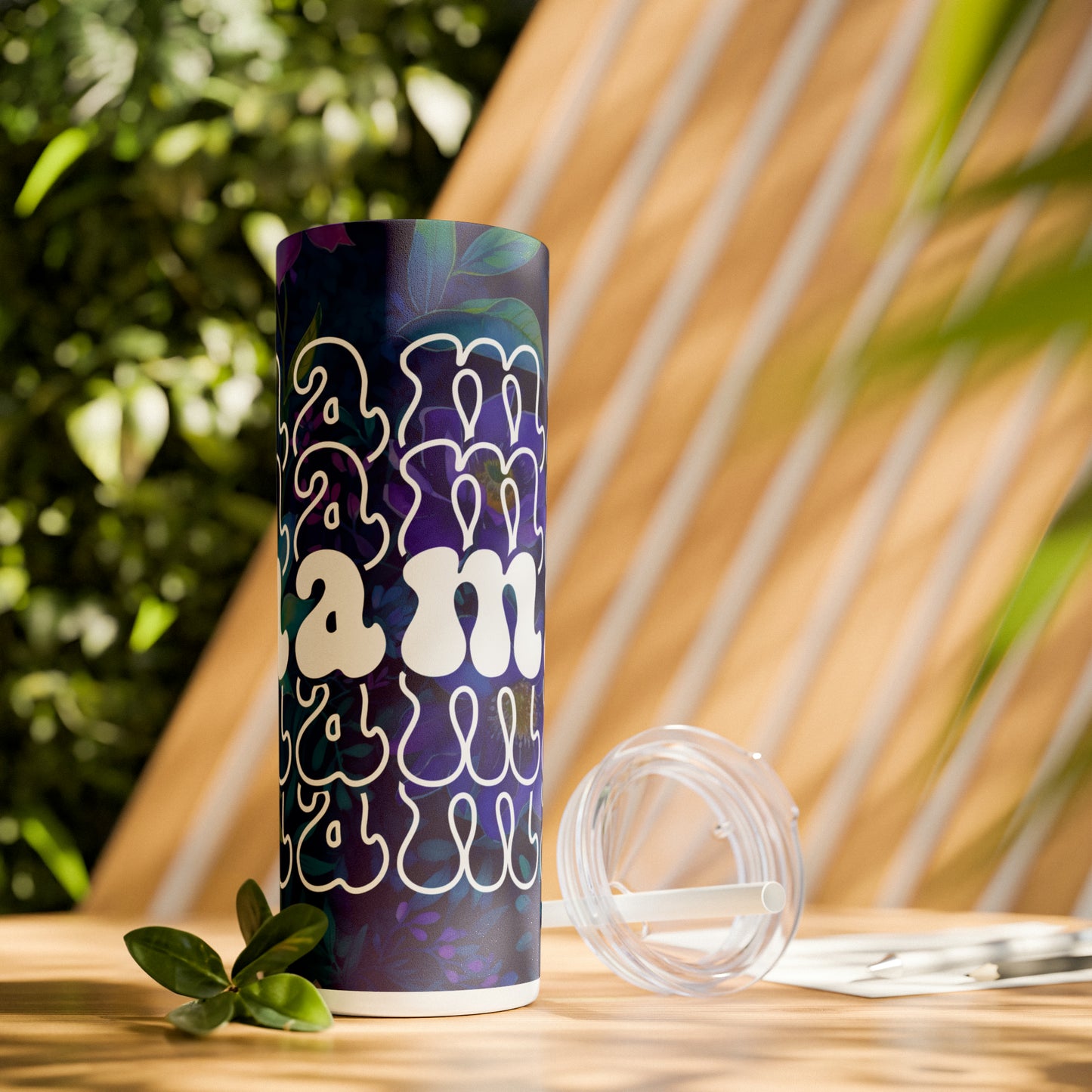 Mama | Skinny Tumbler with Straw, 20oz - Kim’s Signature Beauty & Accessories