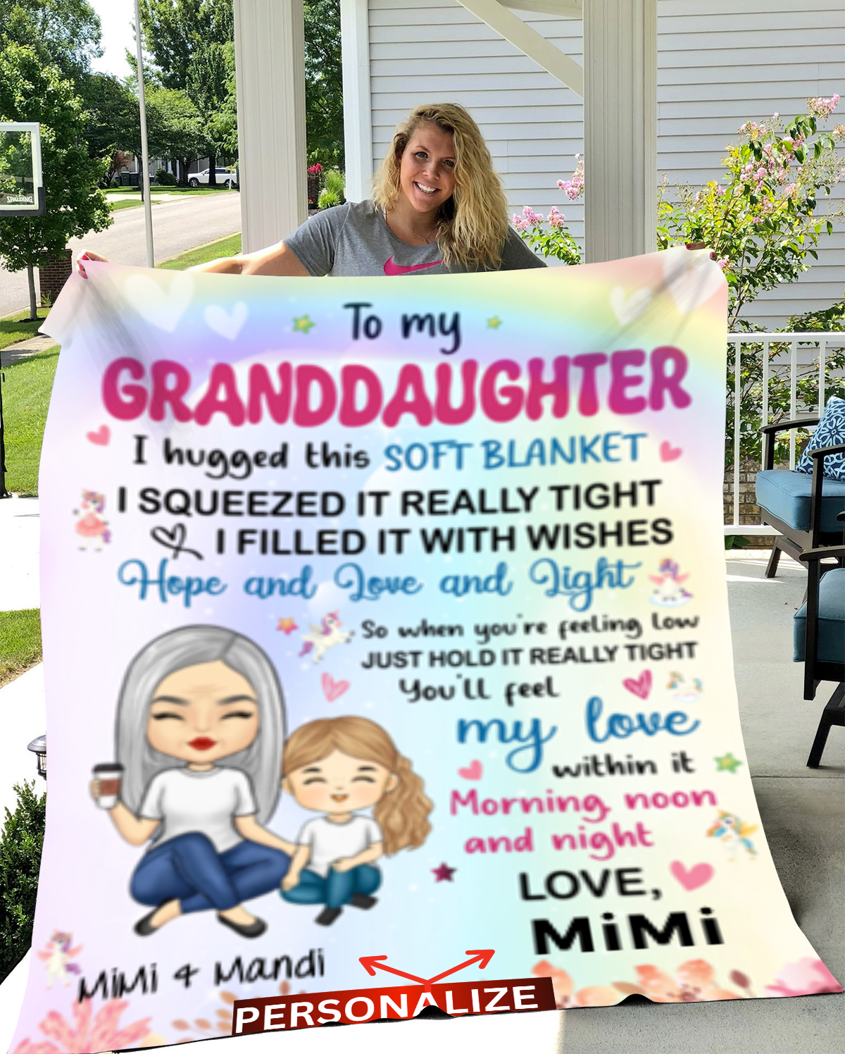 To My Granddaughter (Personalize) - Kim’s Signature Beauty & Accessories (Store description)
